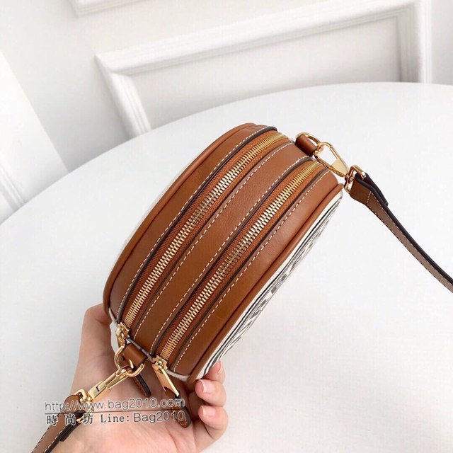 Burberry專櫃新款女包 巴寶莉Louise路易絲包圓形單肩包斜挎包  db1065